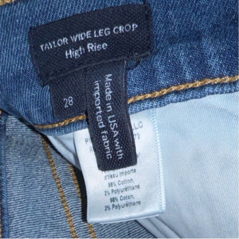Veronica Beard Taylor High Rise Wide Leg Crop Jean. Size 28. Like new! - Picture 3 of 4